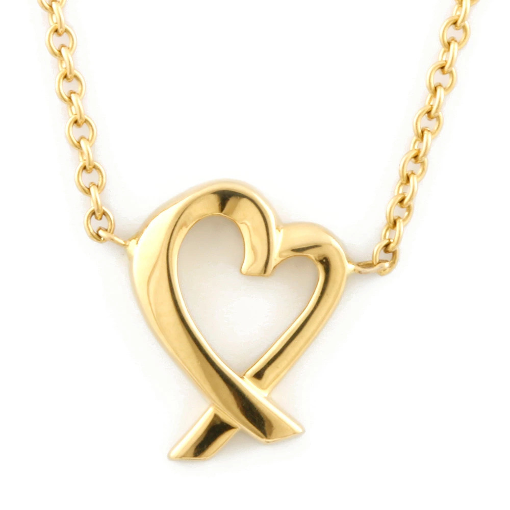 Tiffany Co Elsa Peretti Pendant Necklace Gold